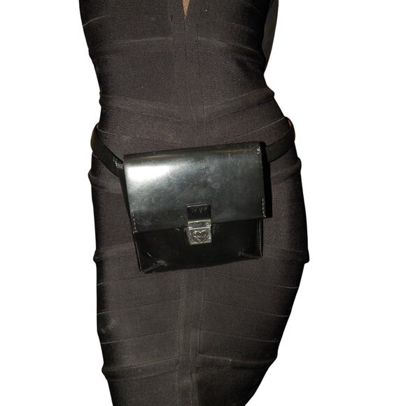 Moschino Patent Leather Waist Handbag 28 - Picture 7 of 7
